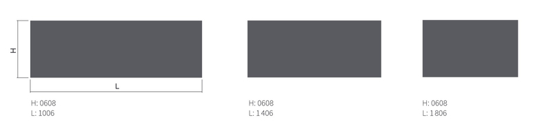 Těleso topné designové Isan Variant Horizontal 1806 x 608 mm, 1027 W, klasické připojení, sněhově bílá RAL 9016