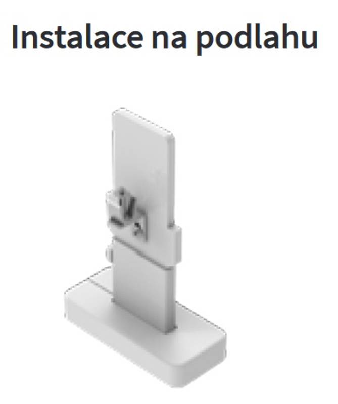 Konvektor Isan Exact K21, 70 x 5400 mm, 2182 W, připojení AD, na zem, s lineární mřížkou, bílá