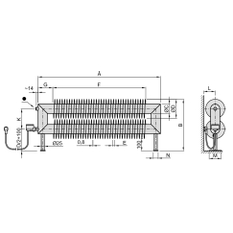 Radiátor žebrový elektrický Isan Spiral RAT2, 76 x 156 x 500 mm, 300 W topná tyč s regulátorem Mini PW, na zem, bílá