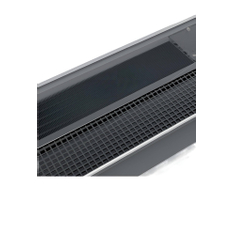 Konvektor podlahový s ventilátorem a s instalovaným zdrojem napětí pro topení a chlazení Isan Termo FZC 135 x 325 x 1300 mm, 5082 W, připojení vlevo, výměník ocelový, mřížka Natur příčná rolovací hliník